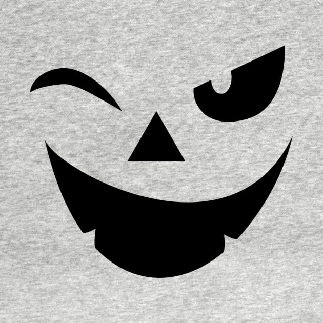 Halloween Fall Pumpkin Creepy Grin by Artist EVT